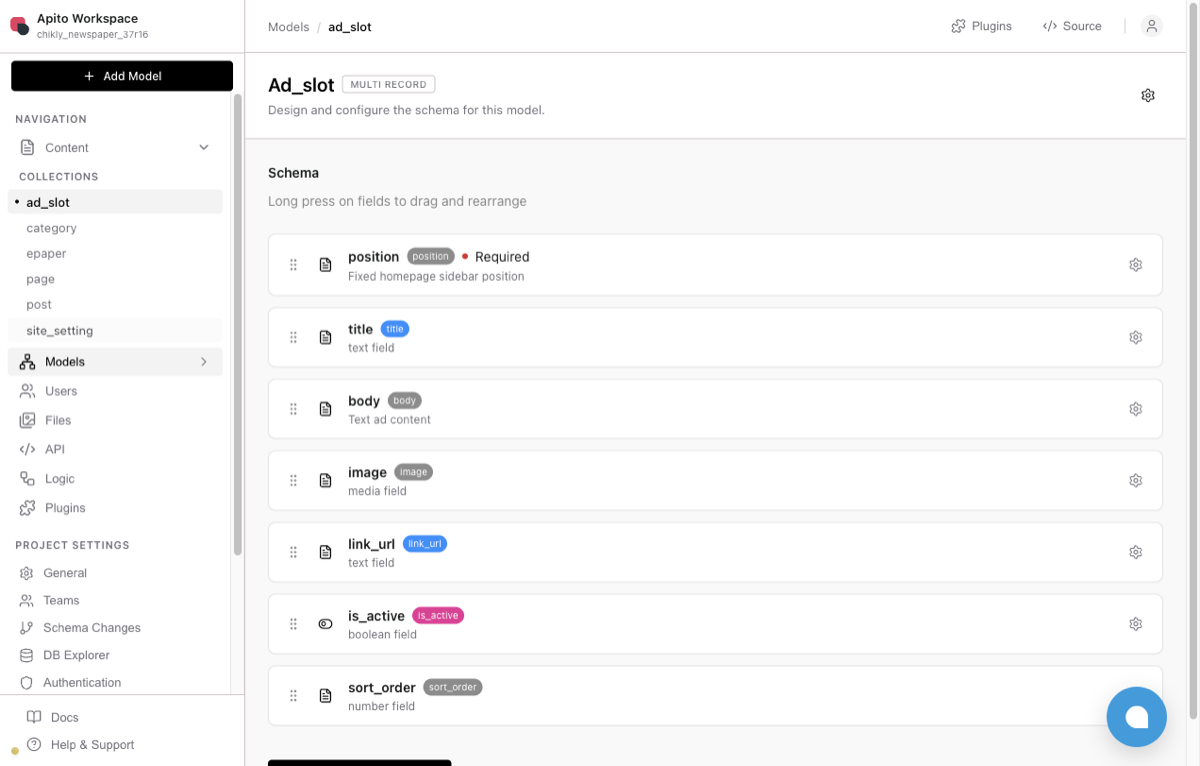 Models builder in Console